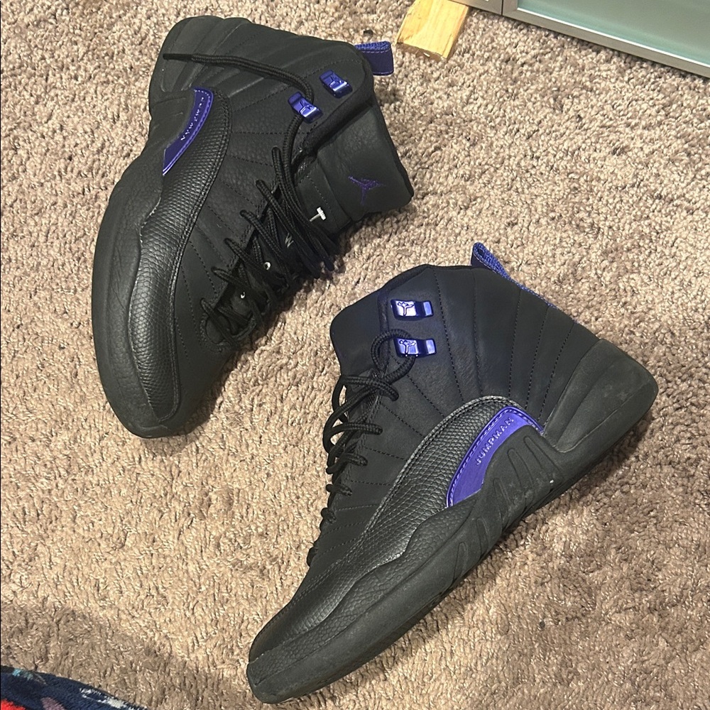 Black and Purple Jordan’s